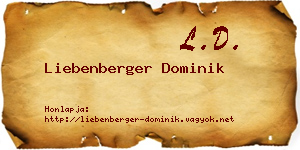 Liebenberger Dominik névjegykártya